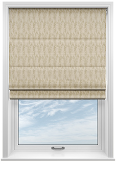 Anodise, White Gold - Twist&Fit Roman Blind